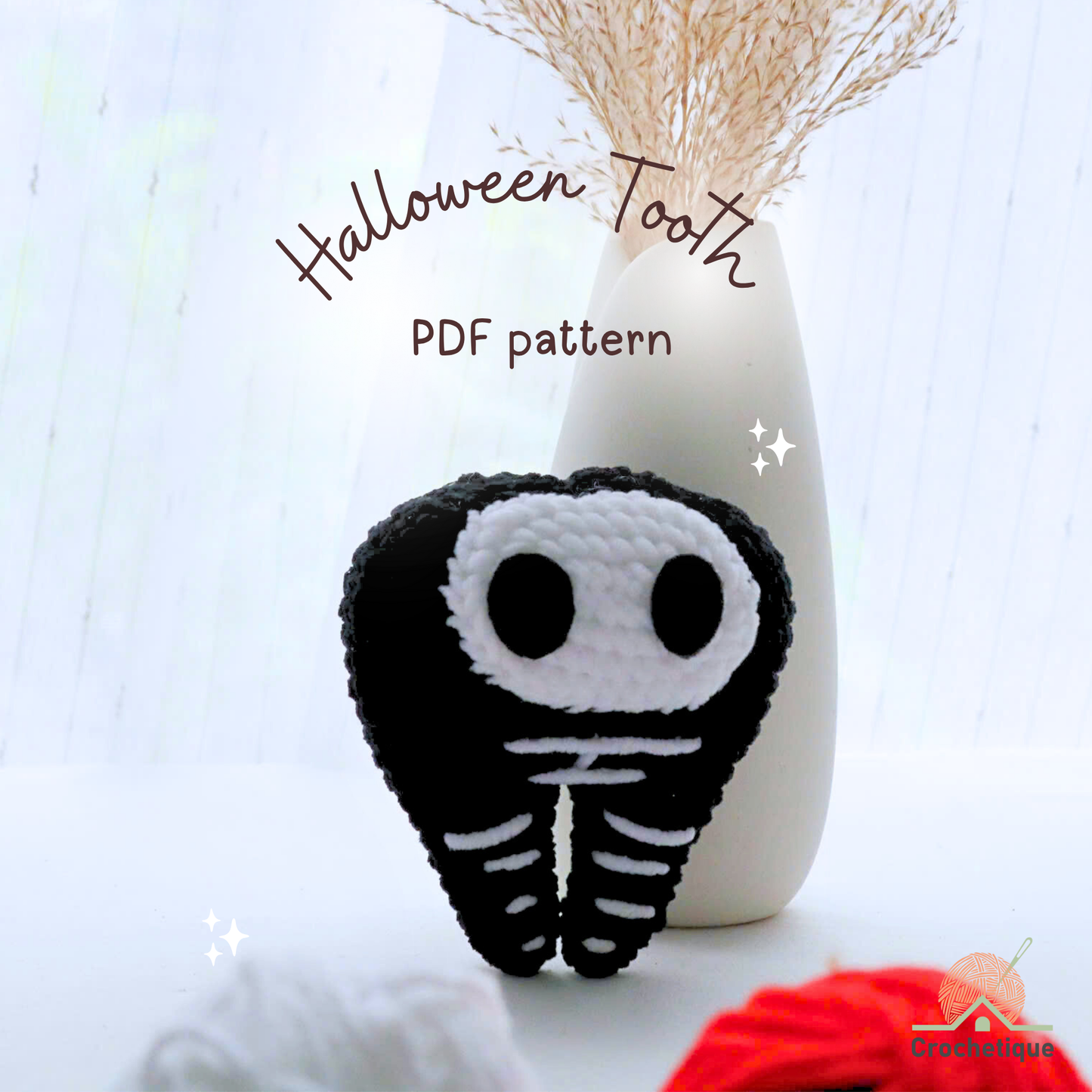 Halloween Tooth Crochet Pattern 8 in 1 PDF