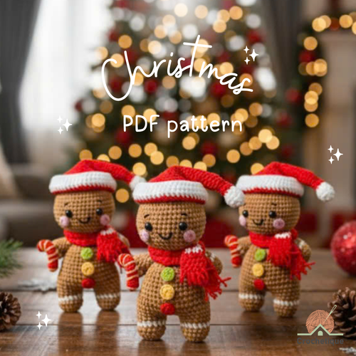 Gingerbread Man Crochet Pattern PDF