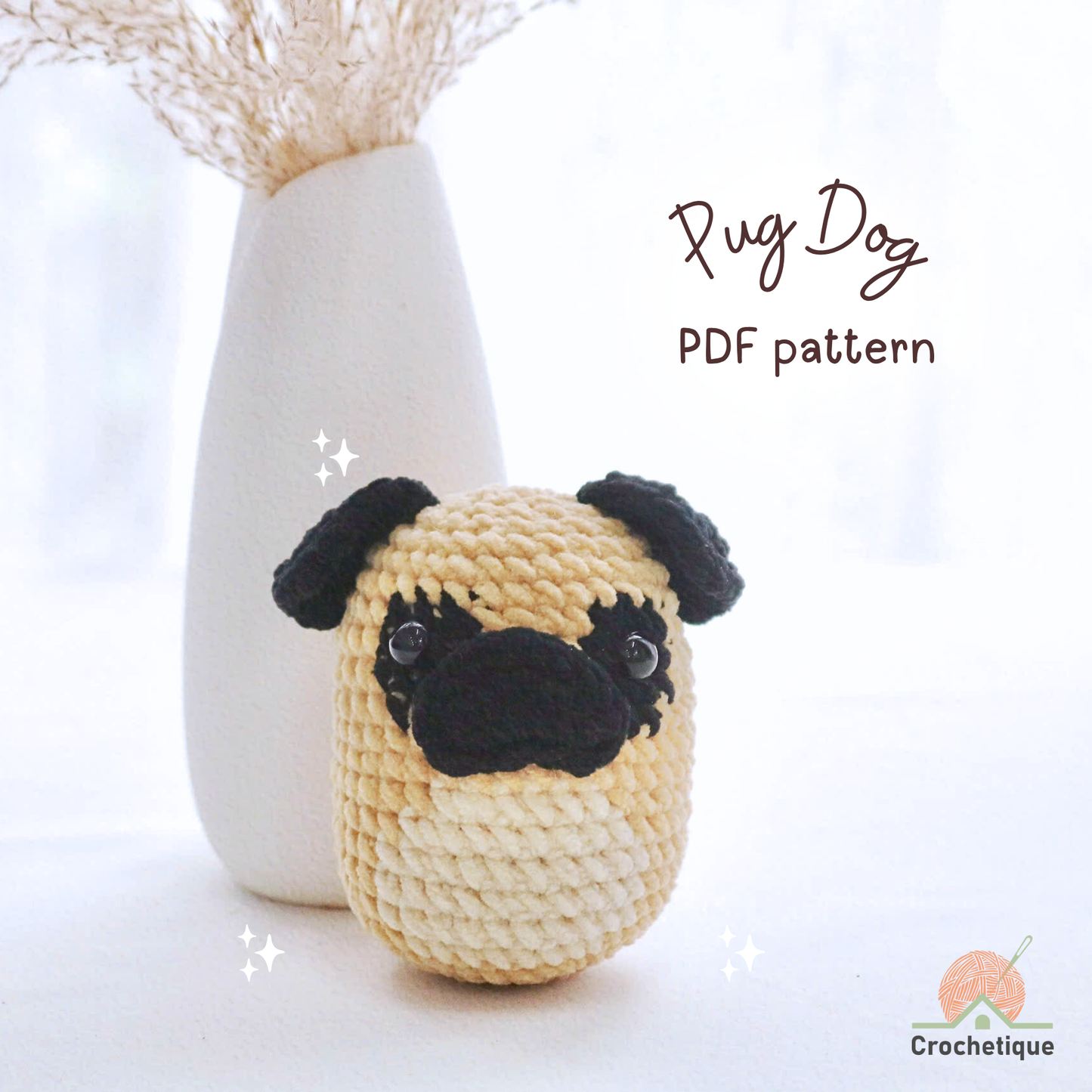 Cute Dog Crochet Pattern 7 in 1 PDF